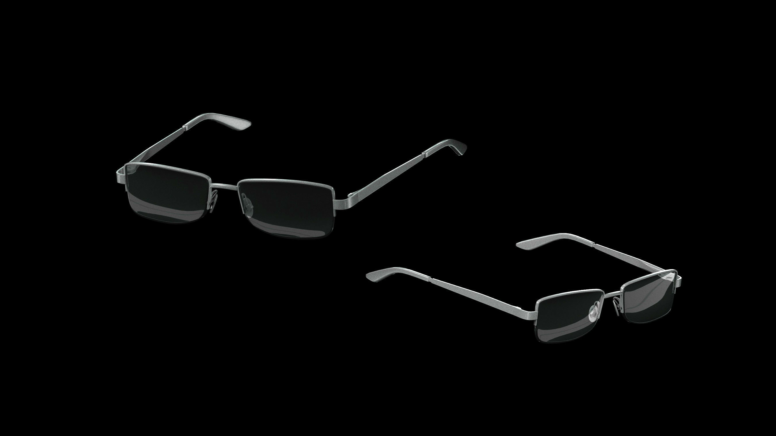 Basemesh Eyeglasses Collection 3D model_54