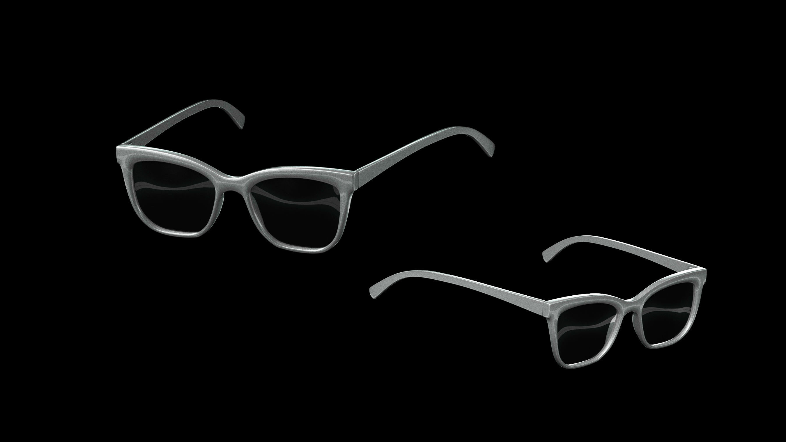 Basemesh Eyeglasses Collection 3D model_46