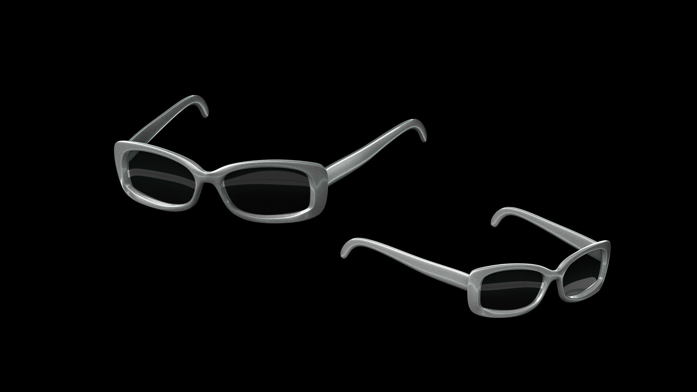 Basemesh Eyeglasses Collection 3D model_42