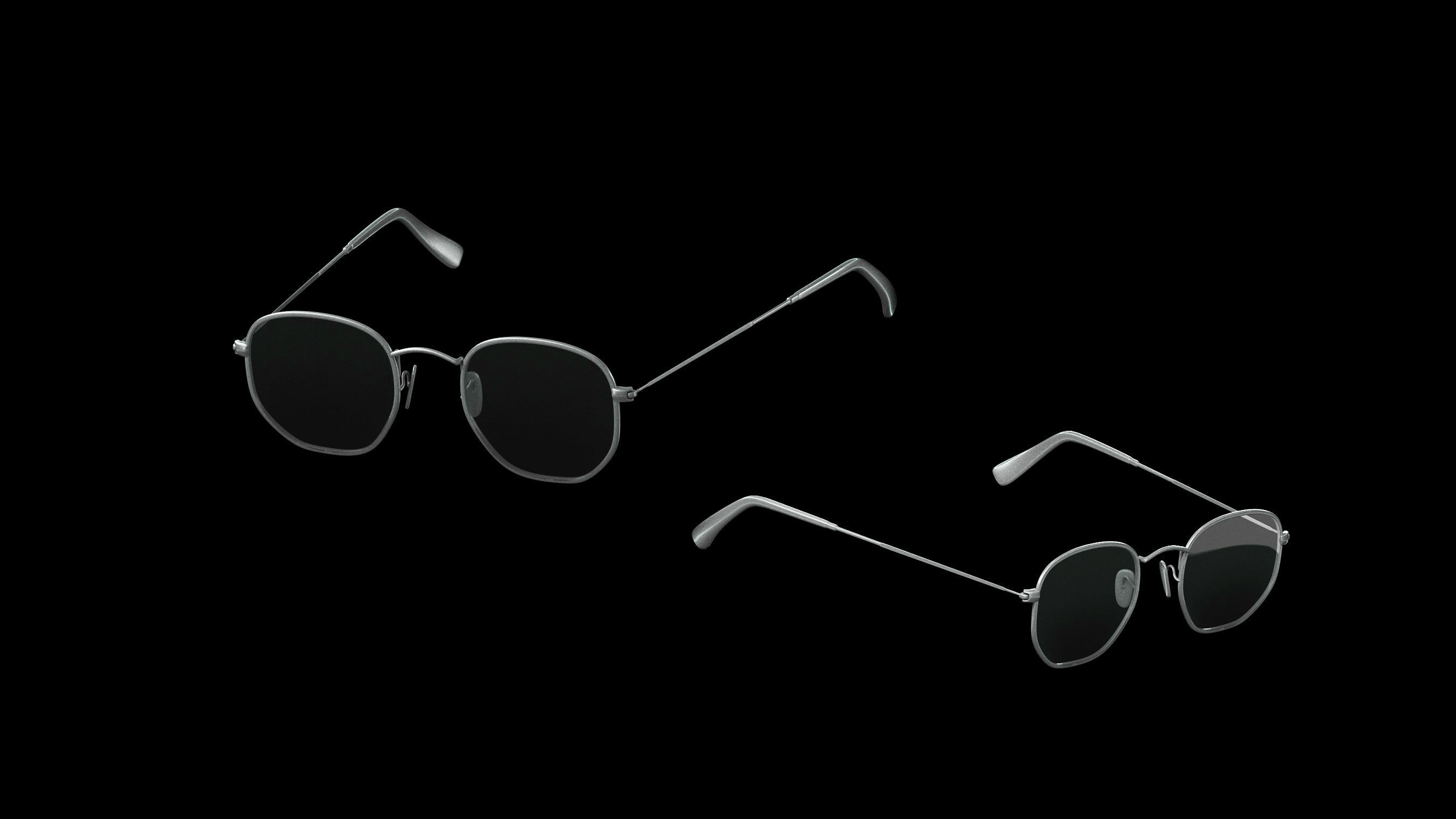 Basemesh Eyeglasses Collection 3D model_50