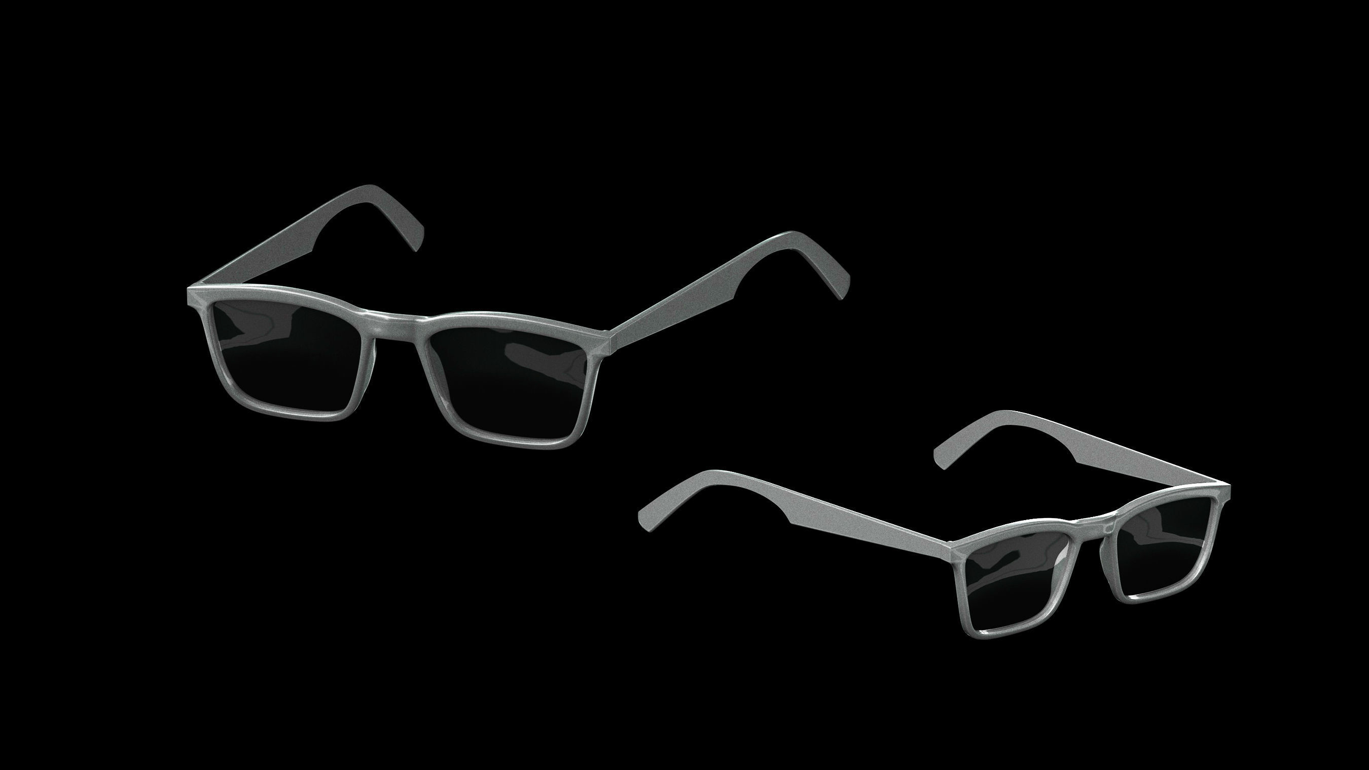 Basemesh Eyeglasses Collection 3D model_47
