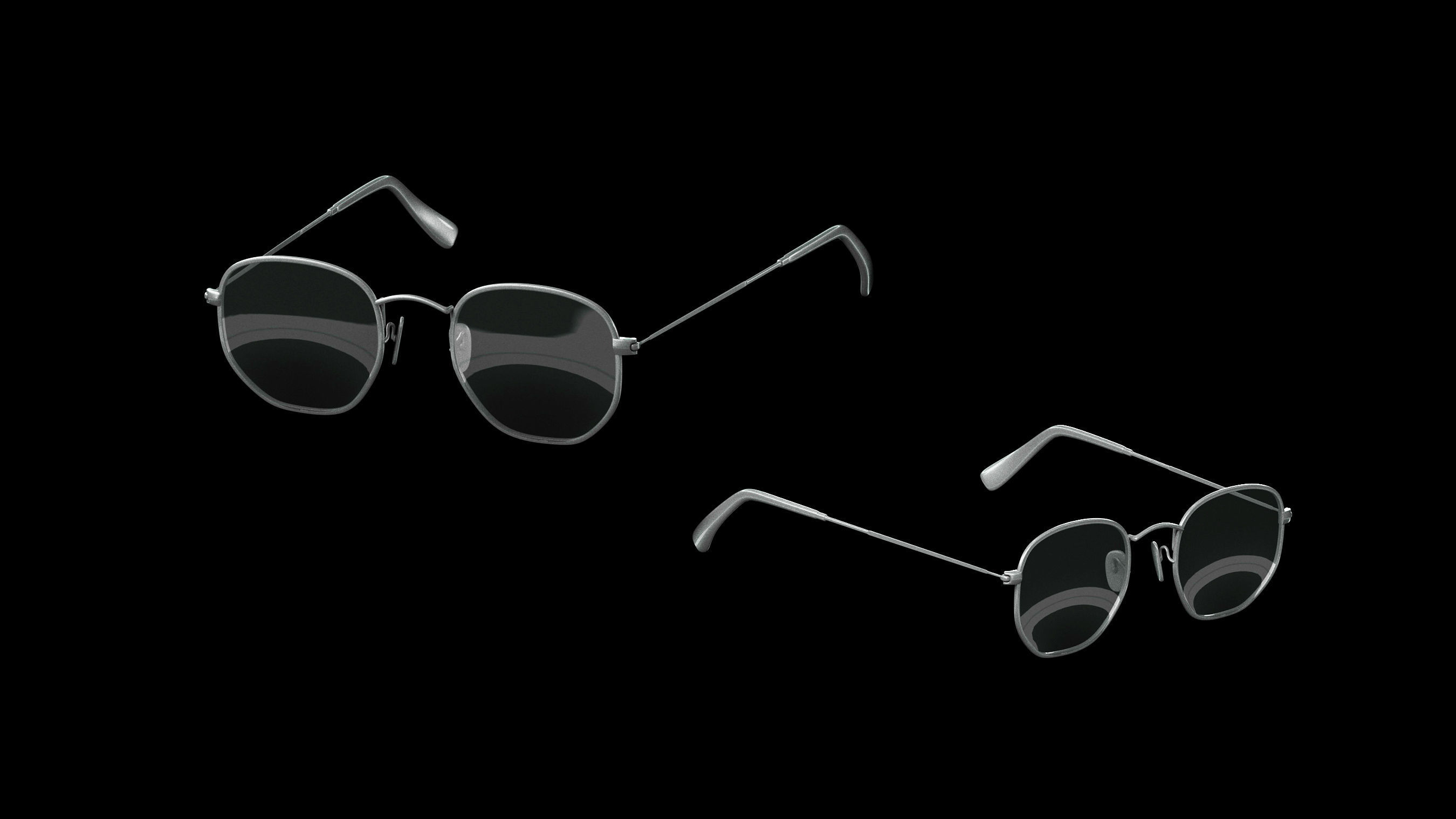 Basemesh Eyeglasses Collection 3D model_27