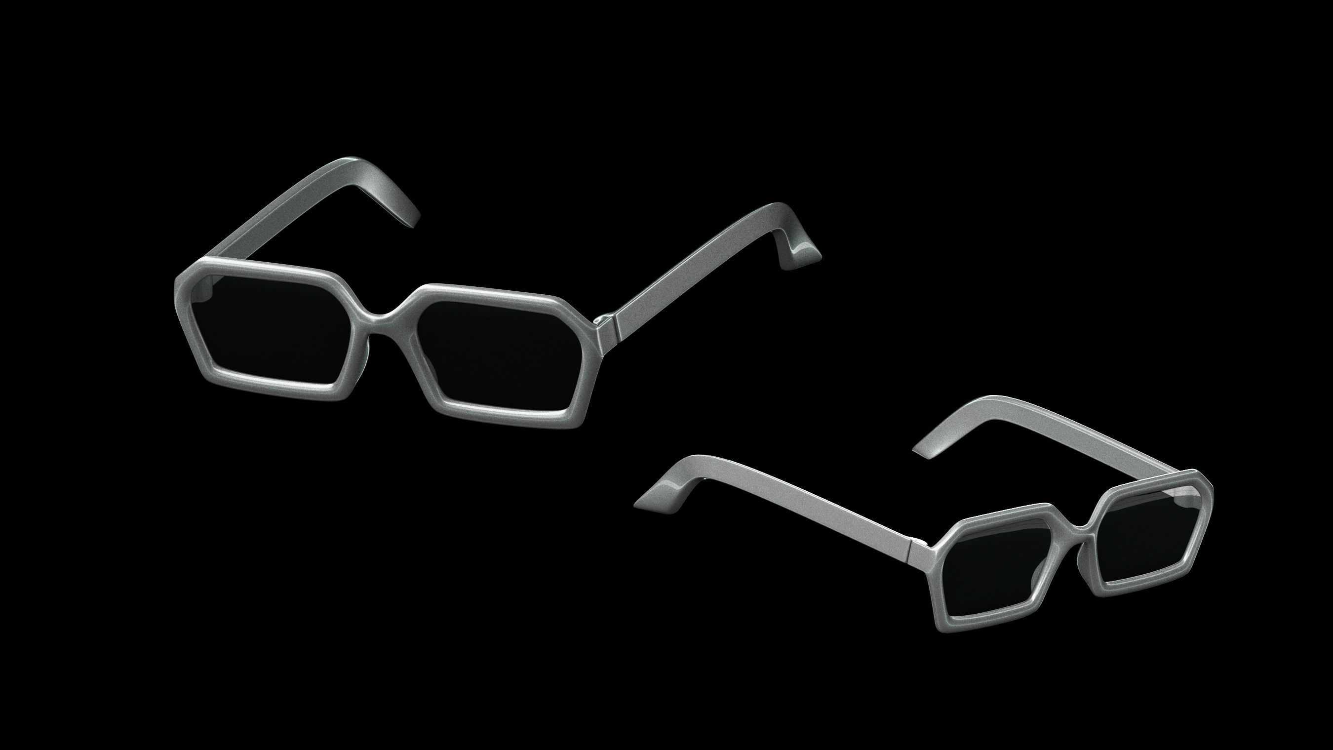Basemesh Eyeglasses Collection 3D model_43
