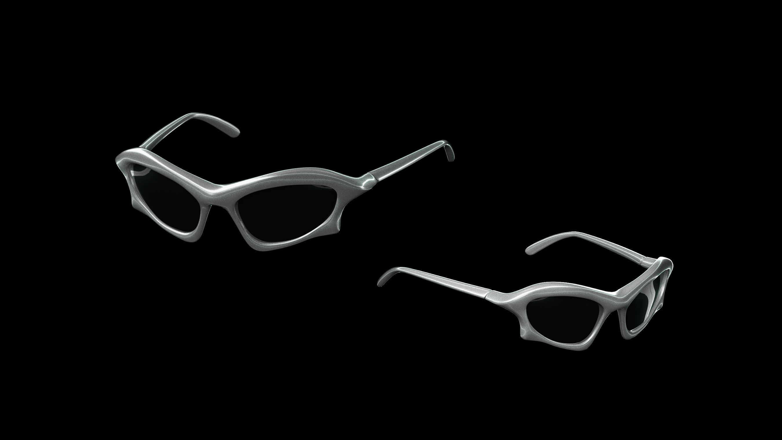 Basemesh Eyeglasses Collection 3D model_60