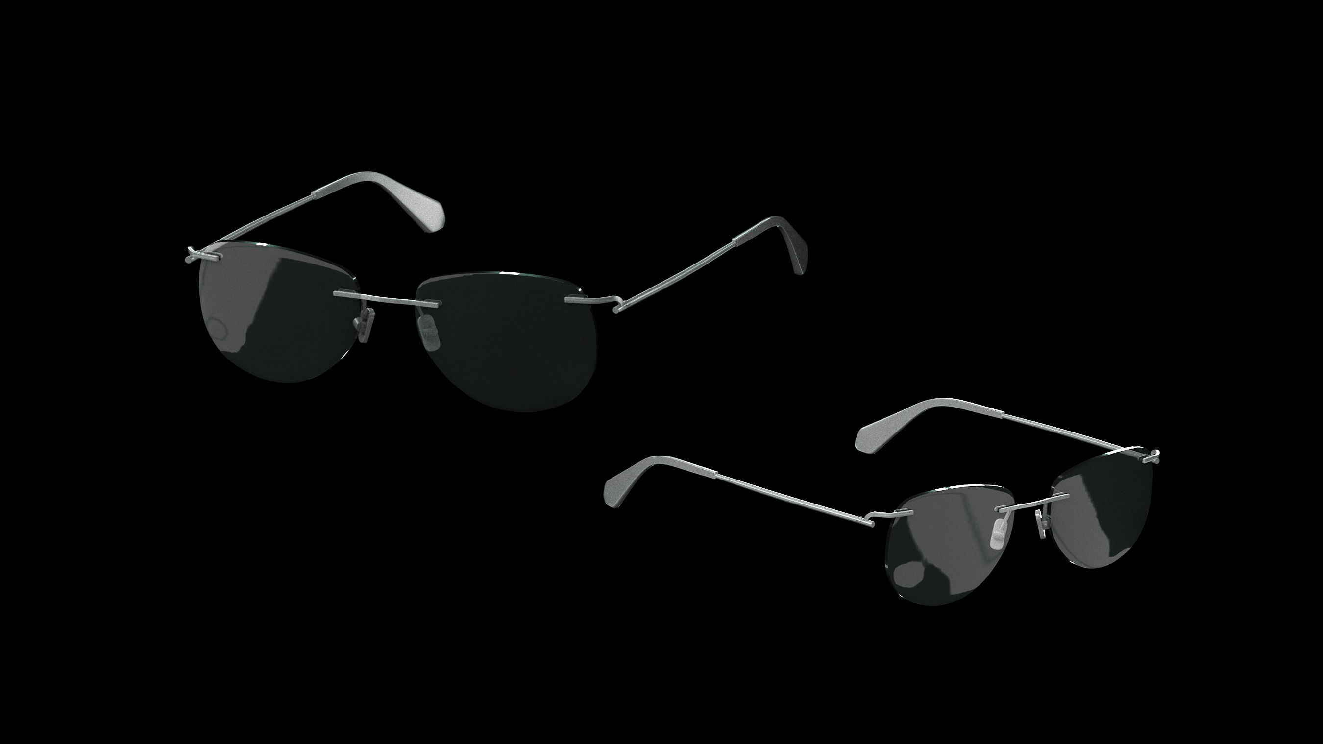 Basemesh Eyeglasses Collection 3D model_52