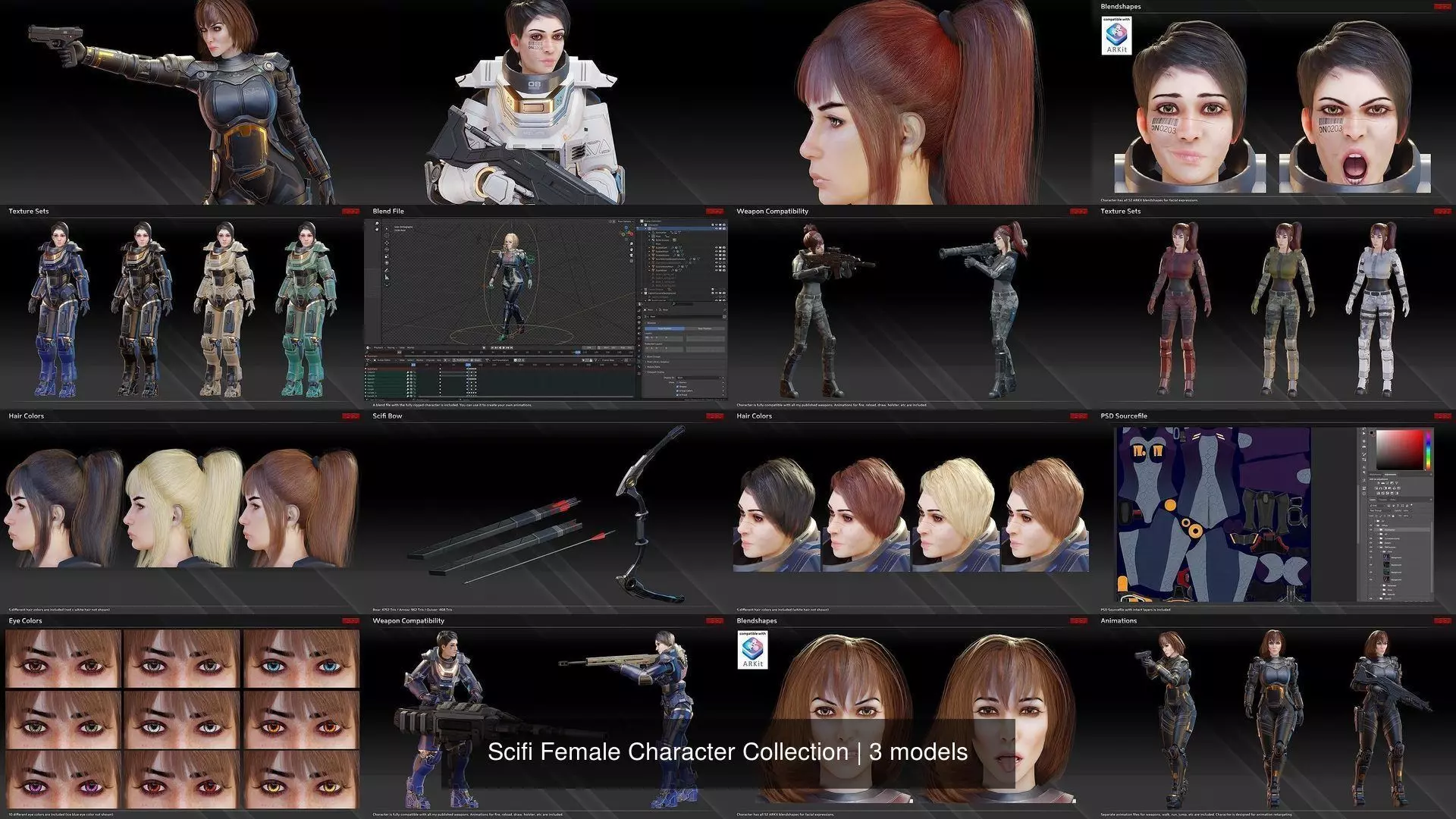 Scifi Female Character Collection _0