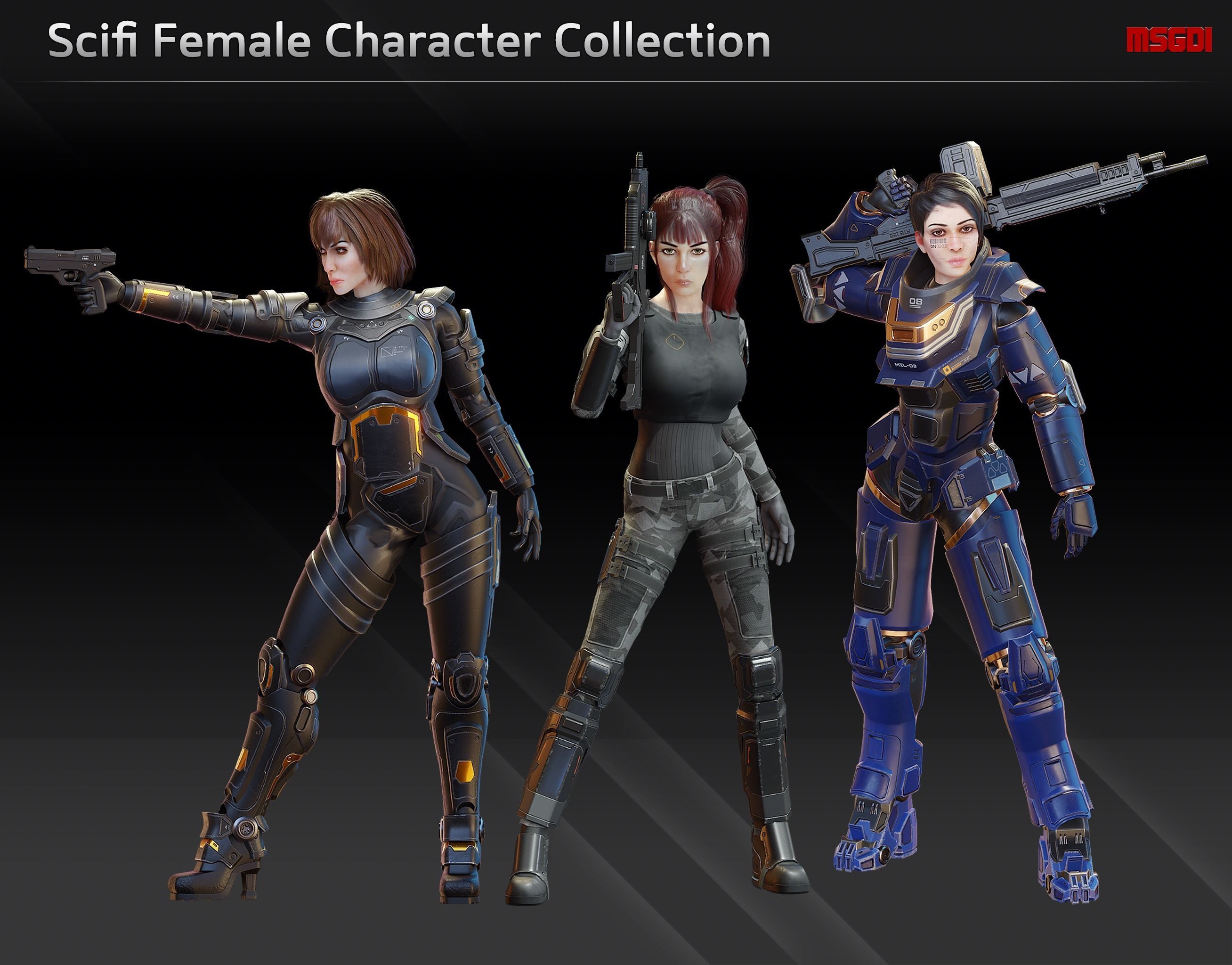 Scifi Female Character Collection _1
