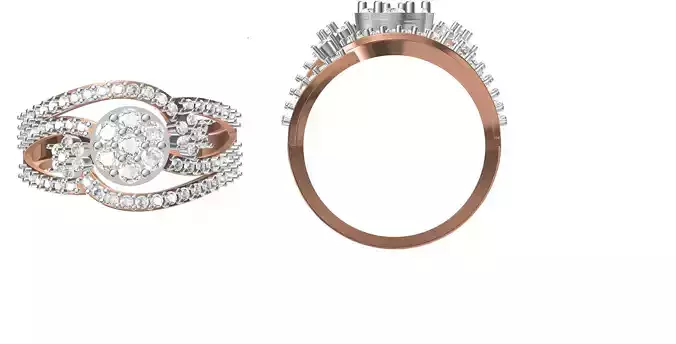Wedding Engagement Women Ring STL FBX JCD Details