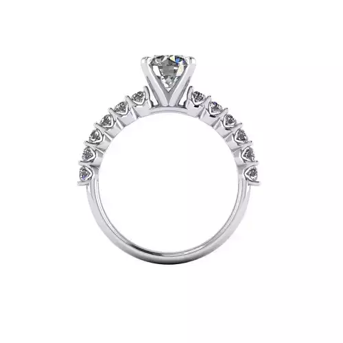 Round Six Stone Diamond Ring