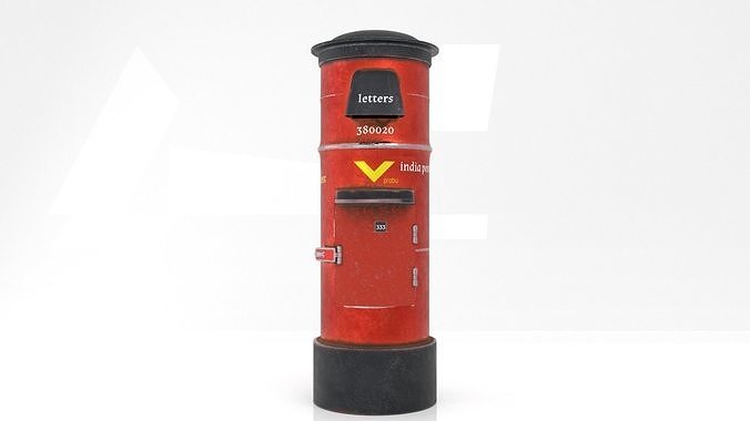 postbox 3D model