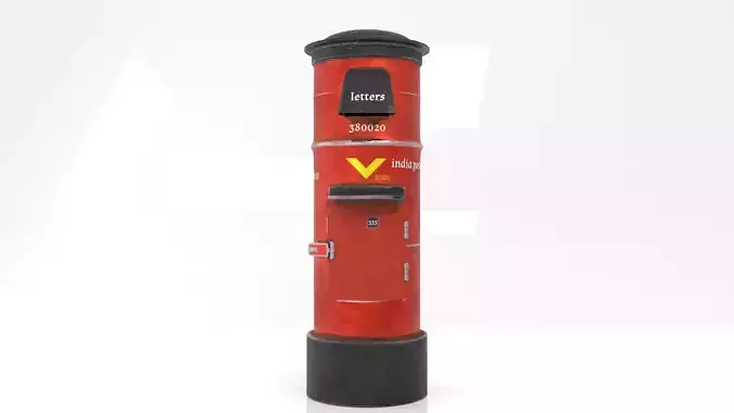 postbox 3D model