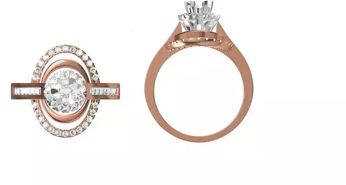Wedding Engagement Women Ring STL FBX JCD Details