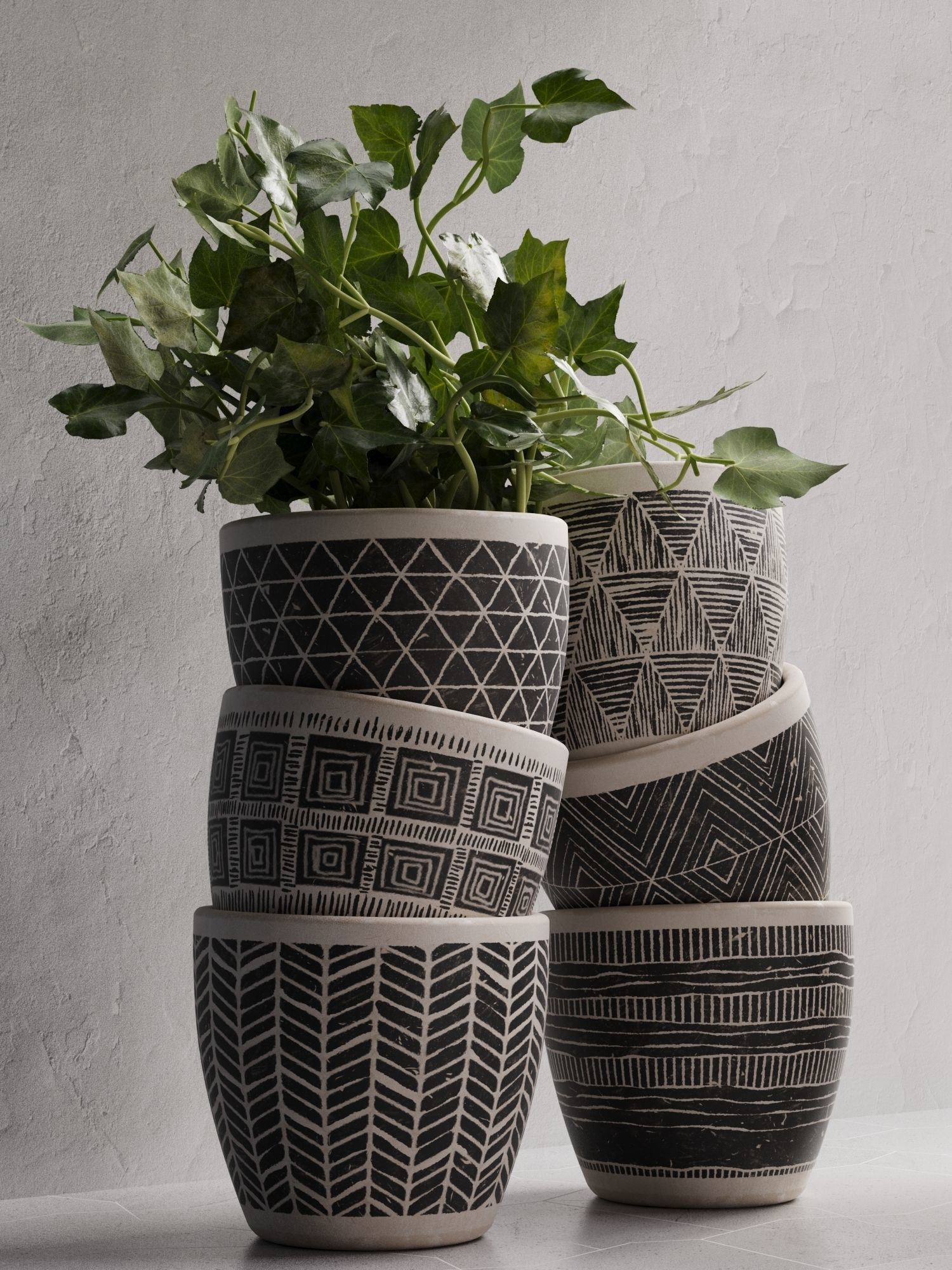 Vase Set 134 3D model_1