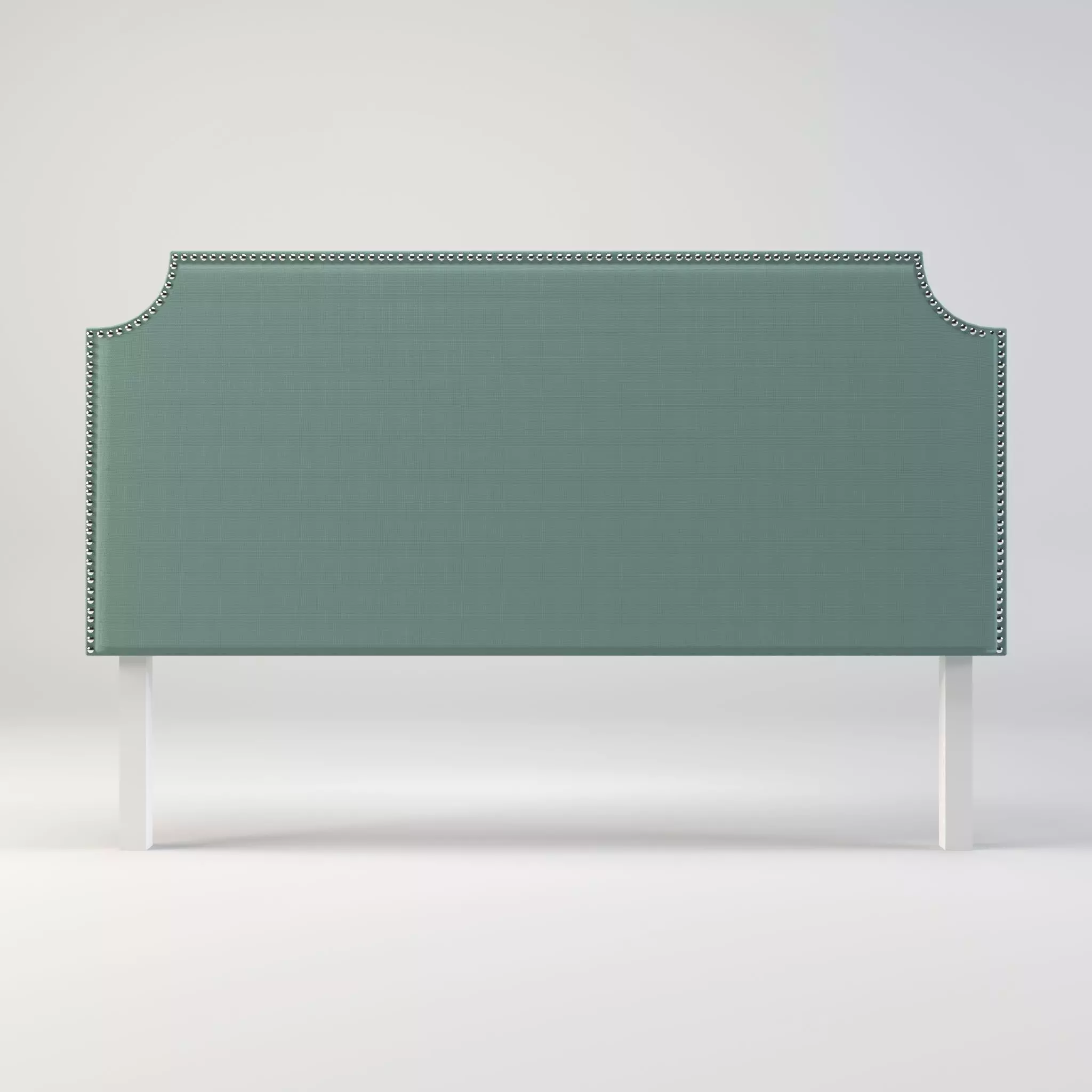 nailhead - headboard - king size headboard - modern headboard Low-poly 3D model_0