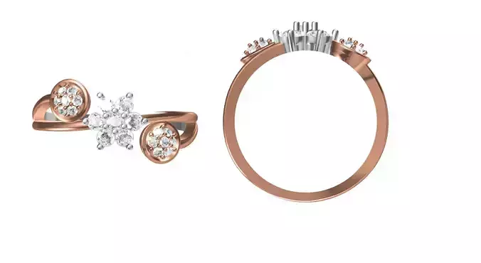 Wedding Engagement Women Ring STL FBX JCD Details