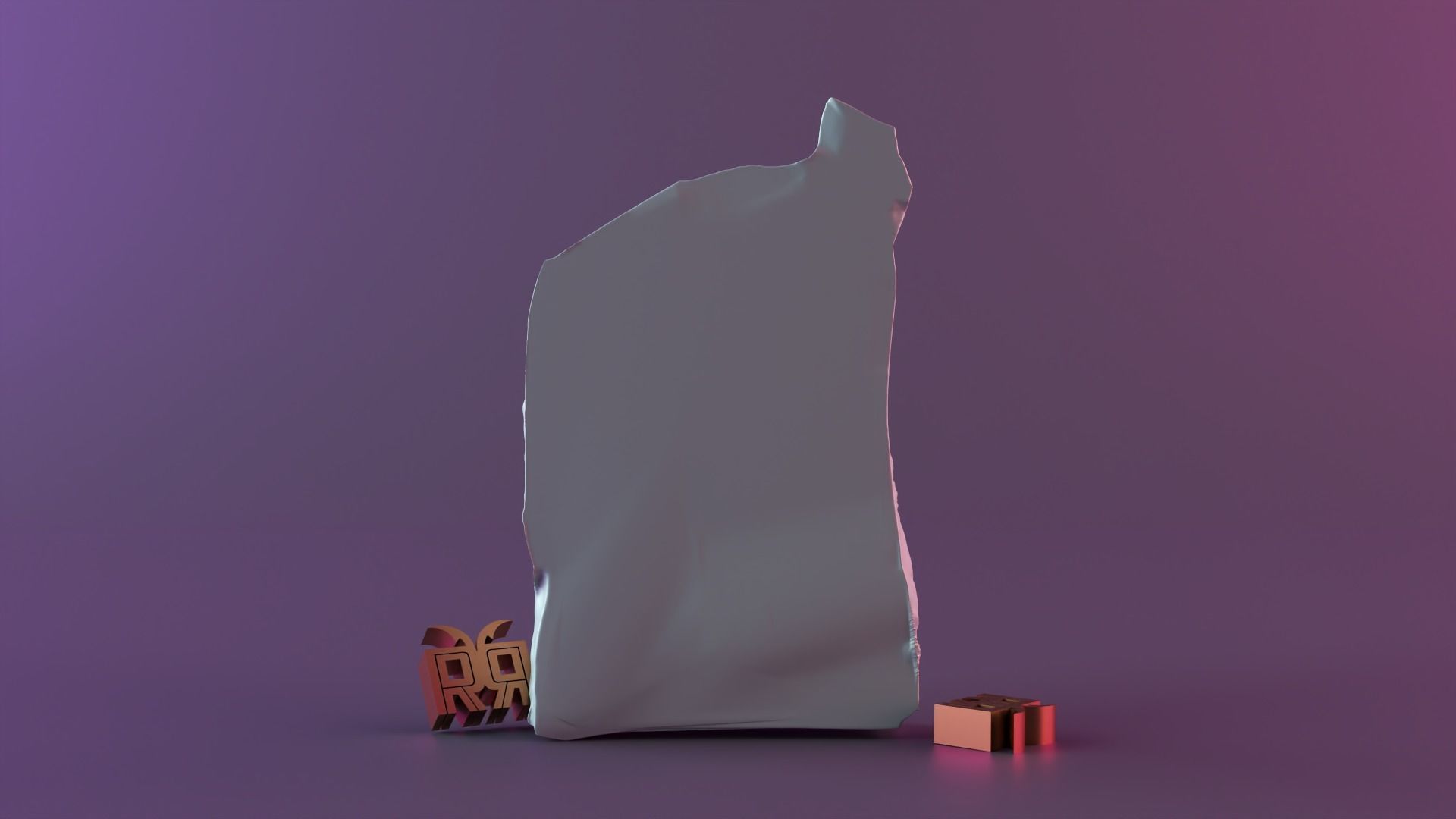 Stone Face 3D print model_3