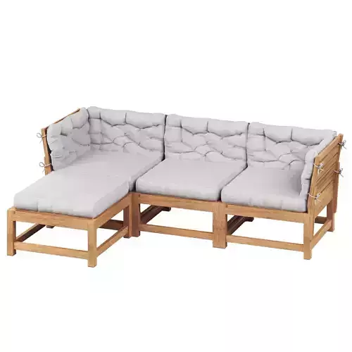 NAMMARO Modular 3 seater sofa with footstool IKEA