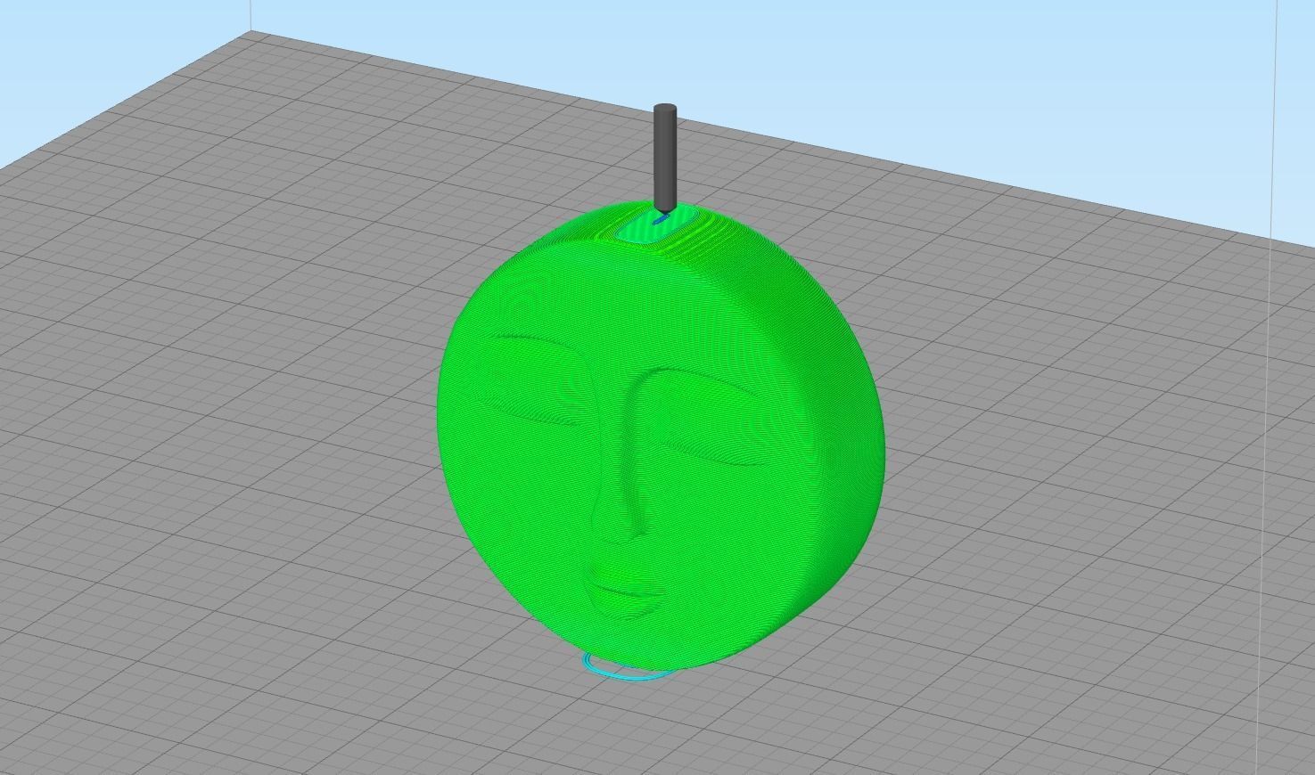 moon face 3D print model_5