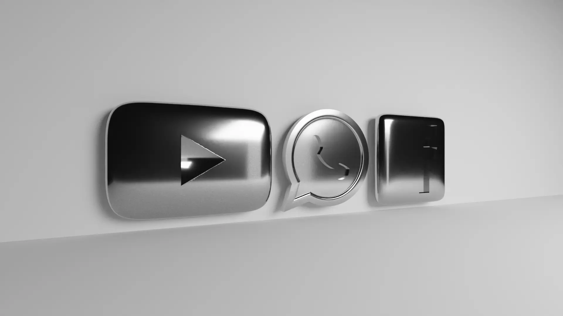 social media buttons stl Free 3D print model