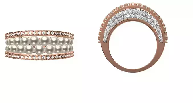 Wedding Engagement Women Ring STL FBX JCD Details