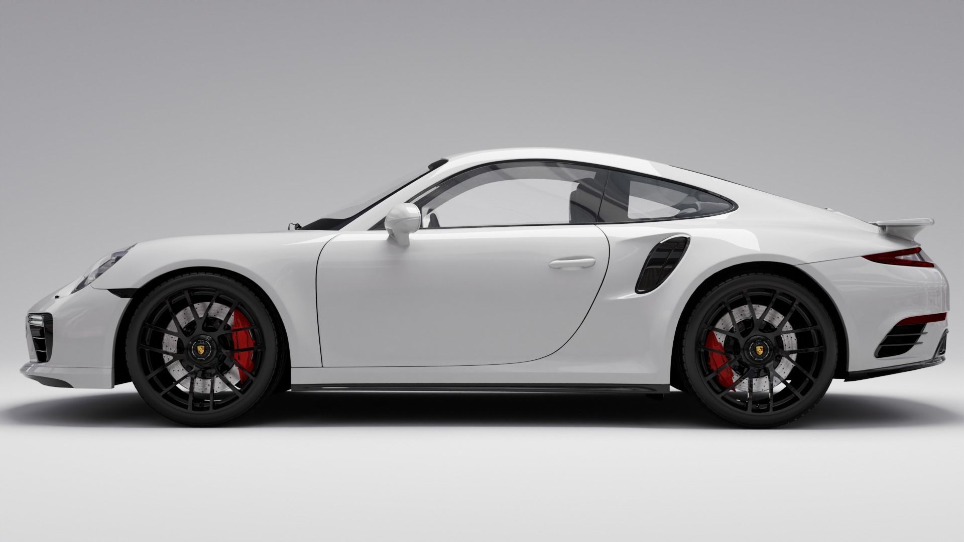 Porsche 911 Turbo Coupe S Fully Rigged for blender 3D model_6