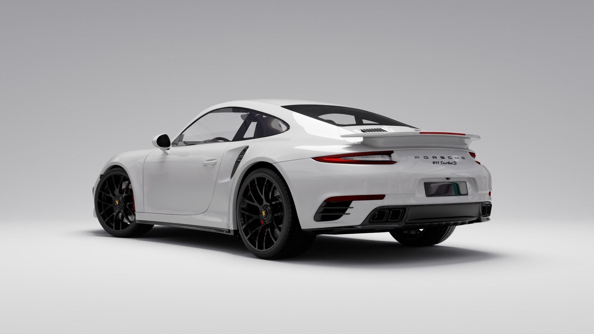 Porsche 911 Turbo Coupe S Fully Rigged for blender 3D model_5