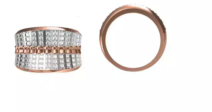 Wedding Engagement Women Ring STL FBX JCD Details