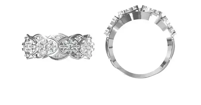 Wedding Engagement Women Ring STL FBX JCD Details