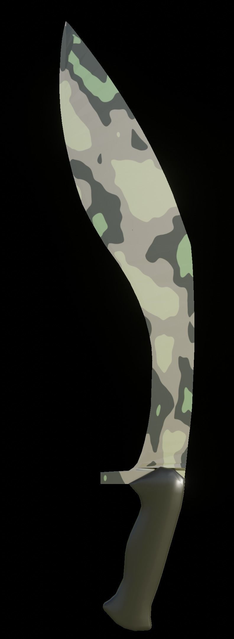 Knifes Low-poly 3D model_9