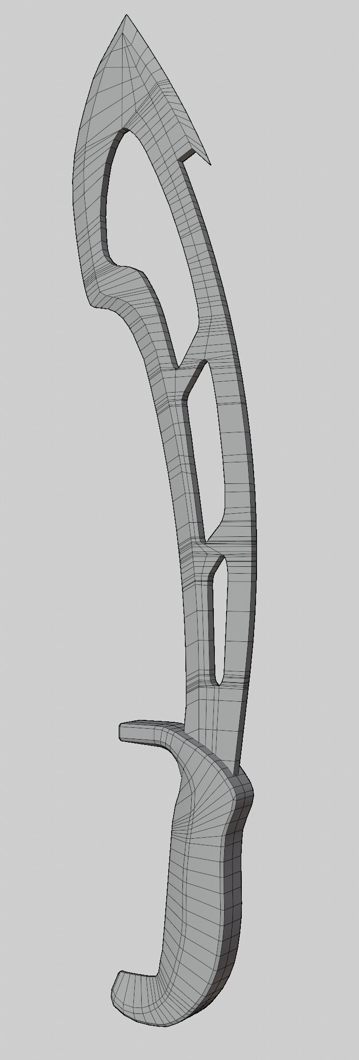 Knifes Low-poly 3D model_16