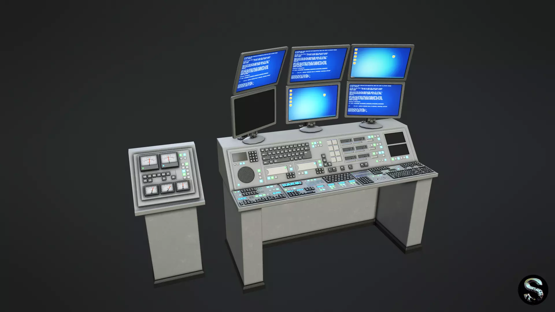 Control Items 3D model Control Panel VR / AR / low-poly | CGTrader