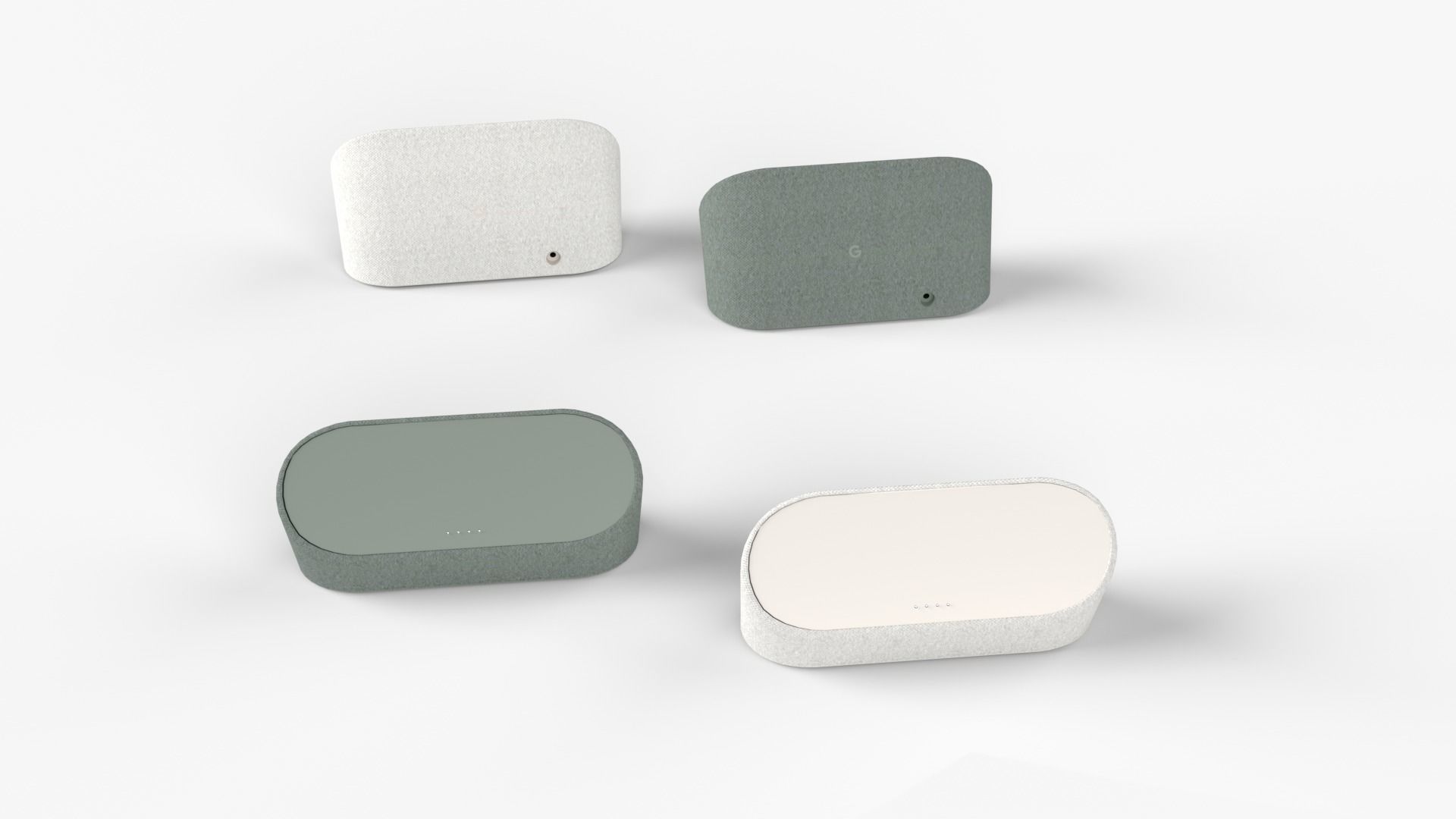 Google Pixel Tablet collection 2023 all colors 3D model_5