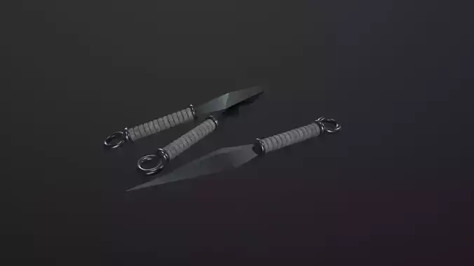 Kunai 3D Model Low-poly 3D model