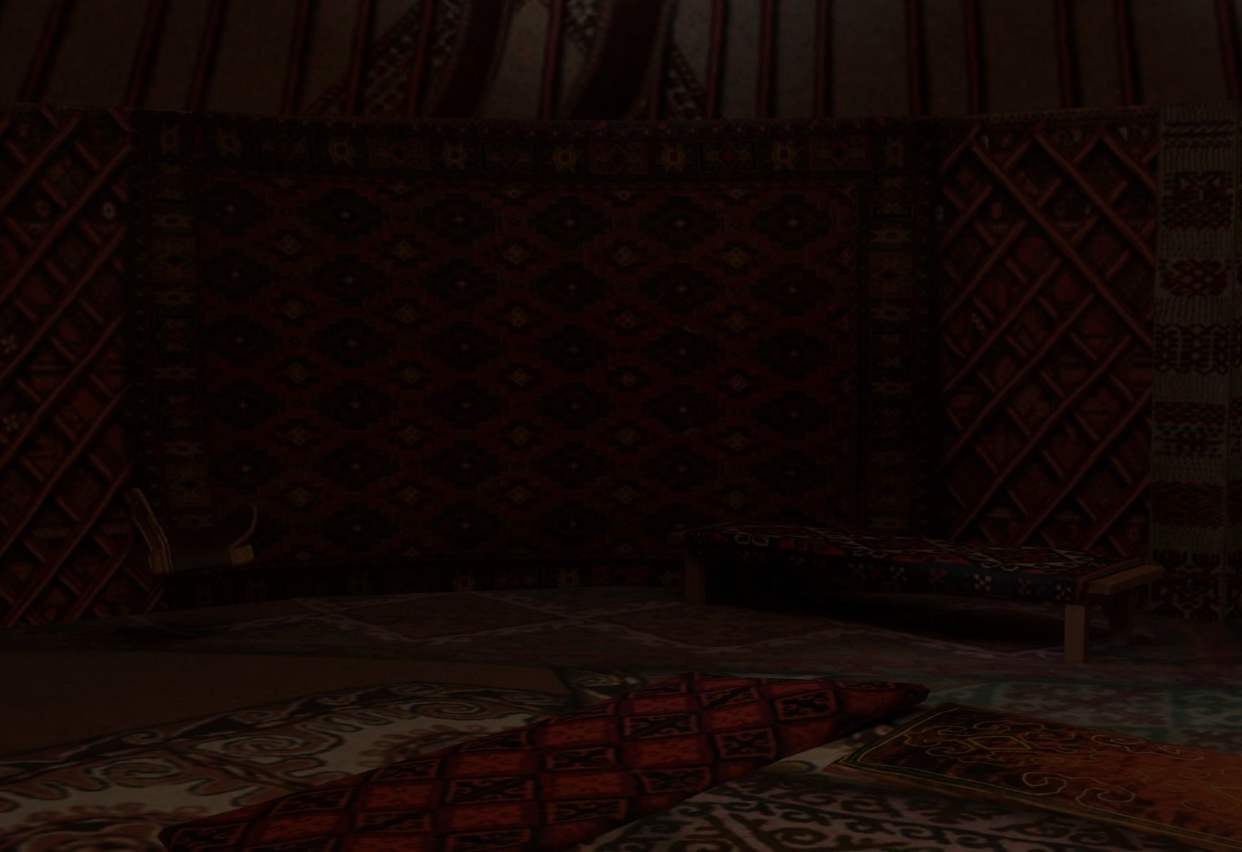 3 Yurts - Low Poly Game Ready Low-poly 3D model_19