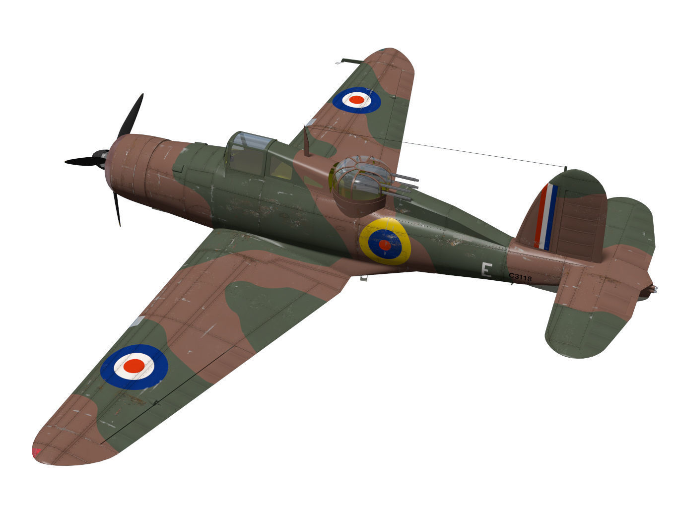 Blackburn Roc 3D model | CGTrader