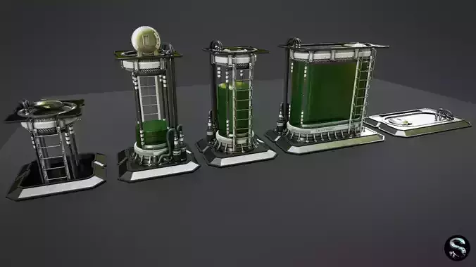 Scientific Device 2 Low-poly 3D model