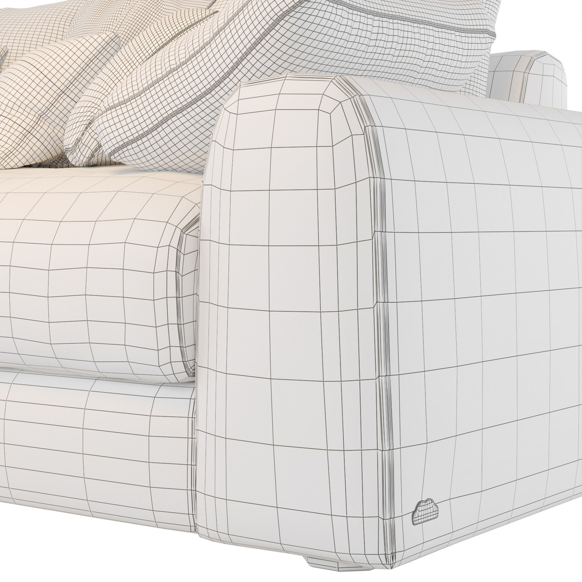 Sofa bed Island 3D model_5