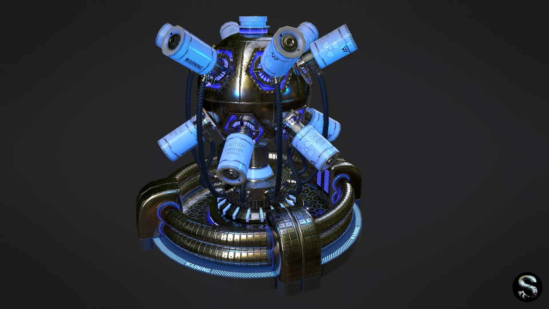 Scientific Device 3 Low-poly 3D model_0