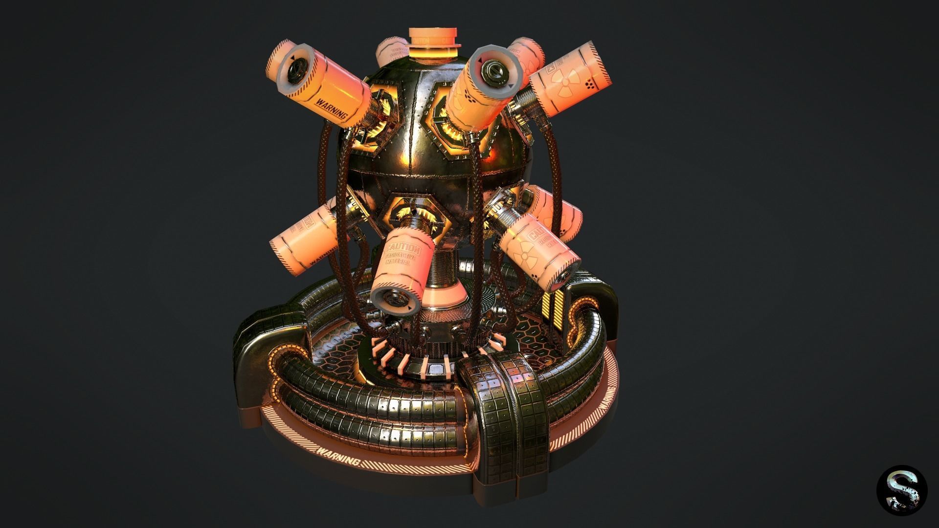 Scientific Device 3 Low-poly 3D model_1