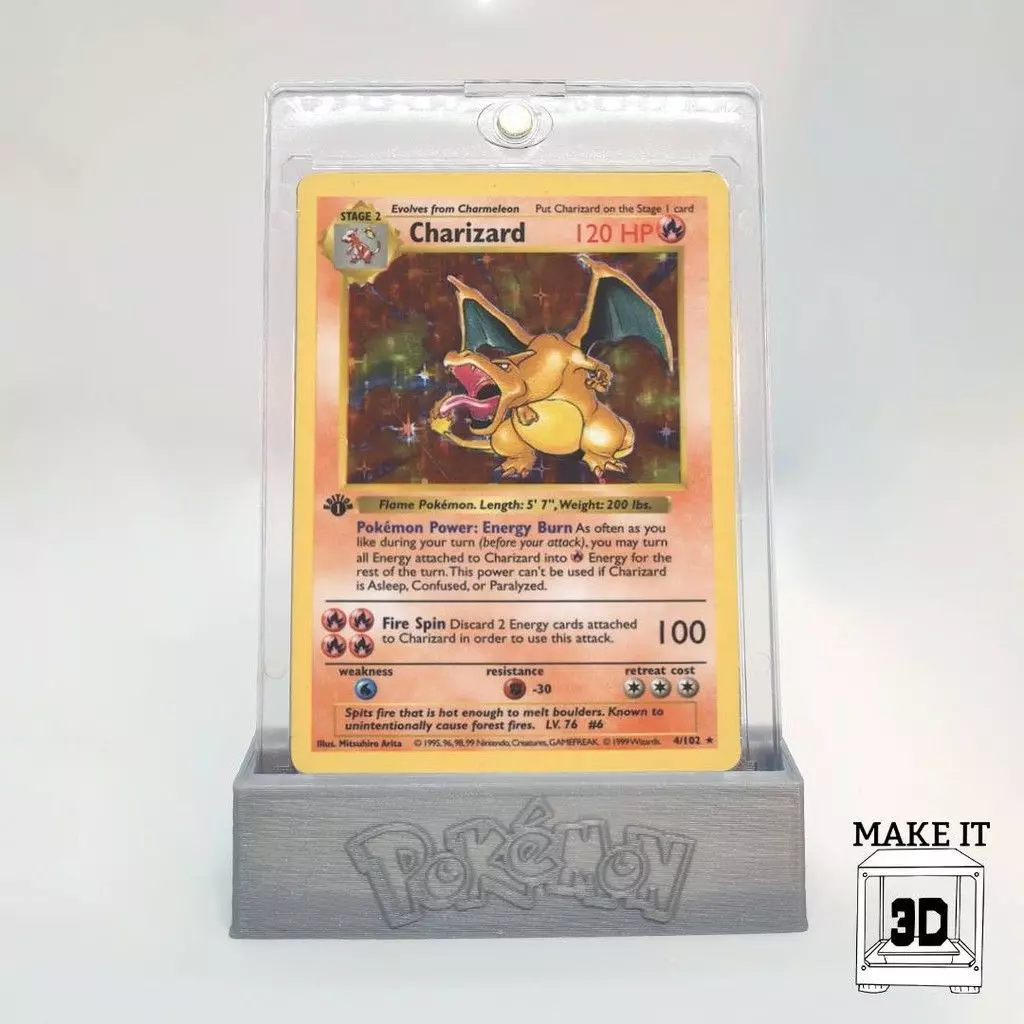 Card Stand - fits Ultra Pro One Touch 35pt magnetic case 3D print model_0