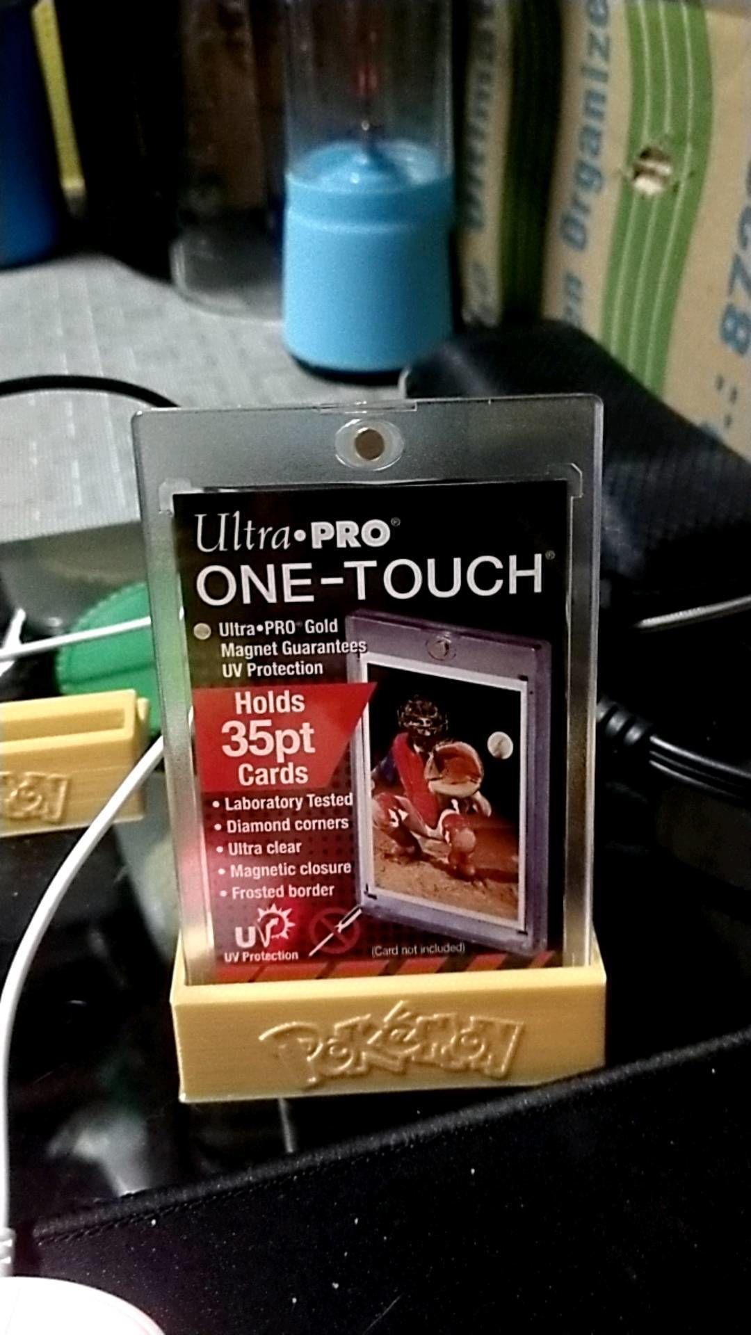Card Stand - fits Ultra Pro One Touch 35pt magnetic case 3D print model_4