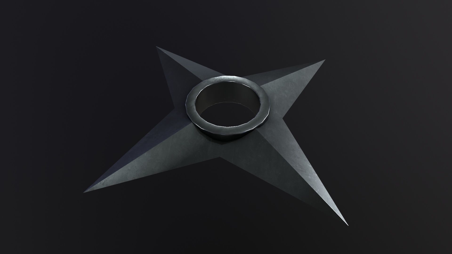 Shuriken 3D Model Low-poly 3D model_4
