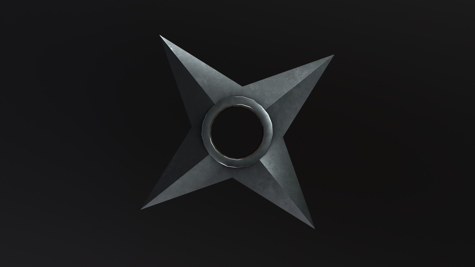 Shuriken 3D Model Low-poly 3D model_5