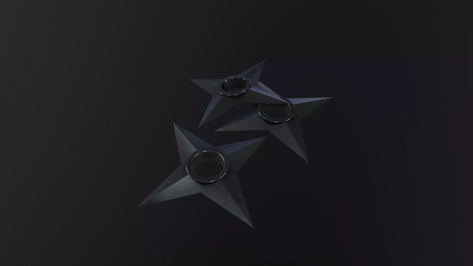 Shuriken 3D Model Low-poly 3D model_0