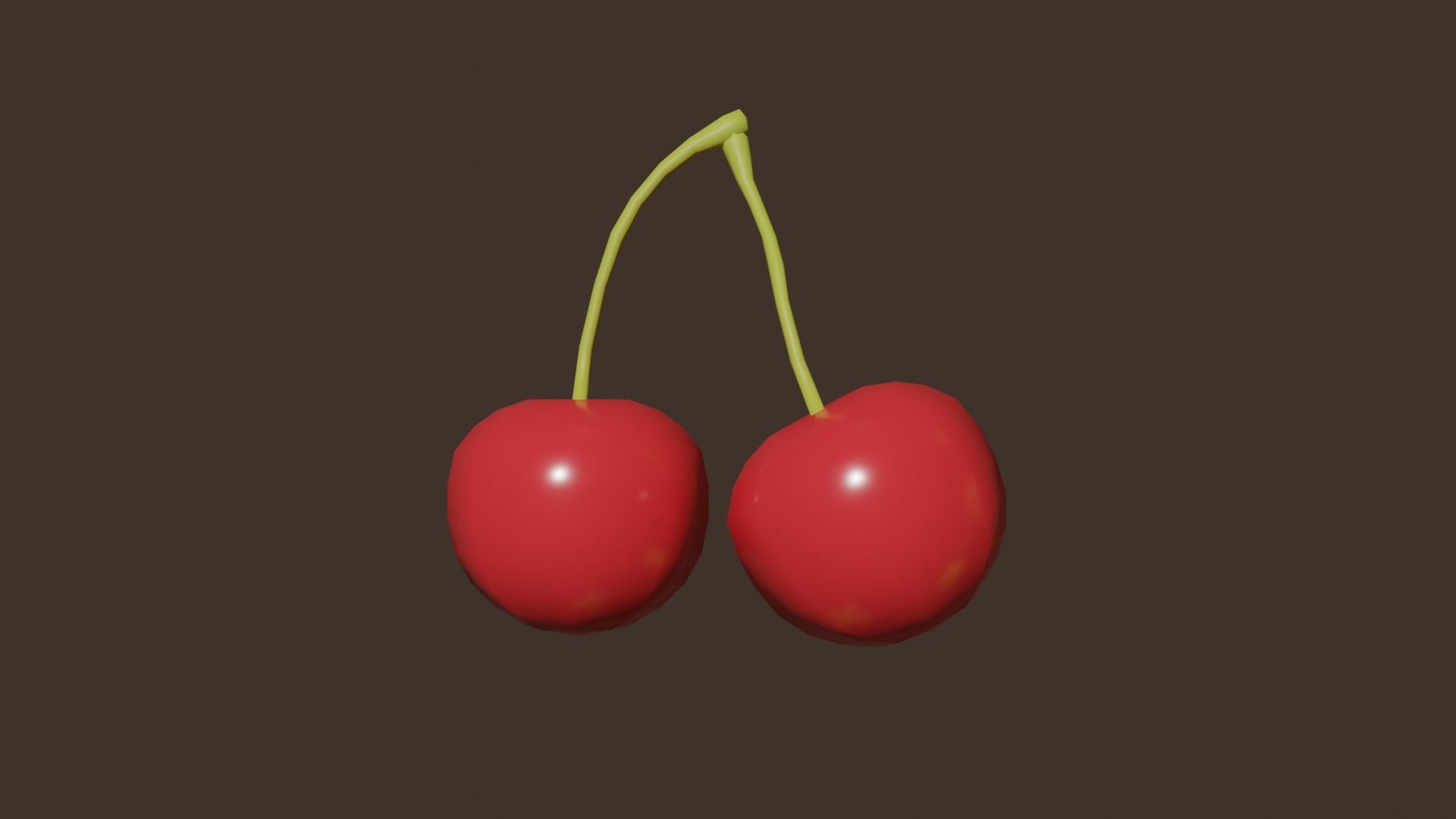 Fruit Low-poly 3D model_25