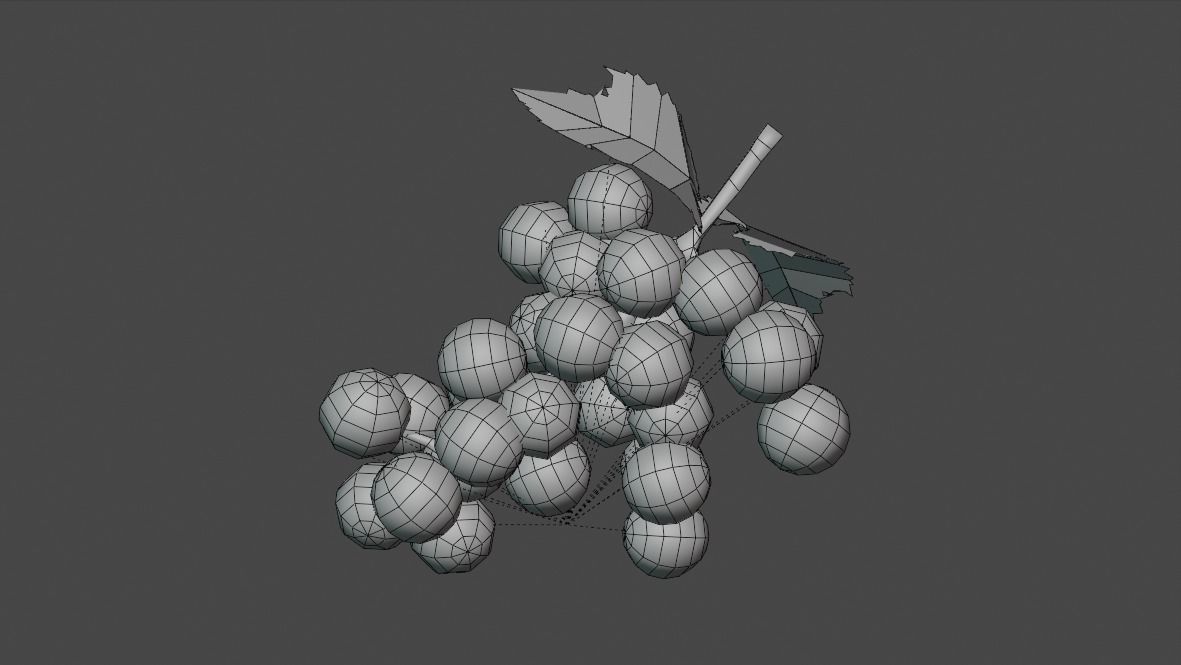Fruit Low-poly 3D model_39