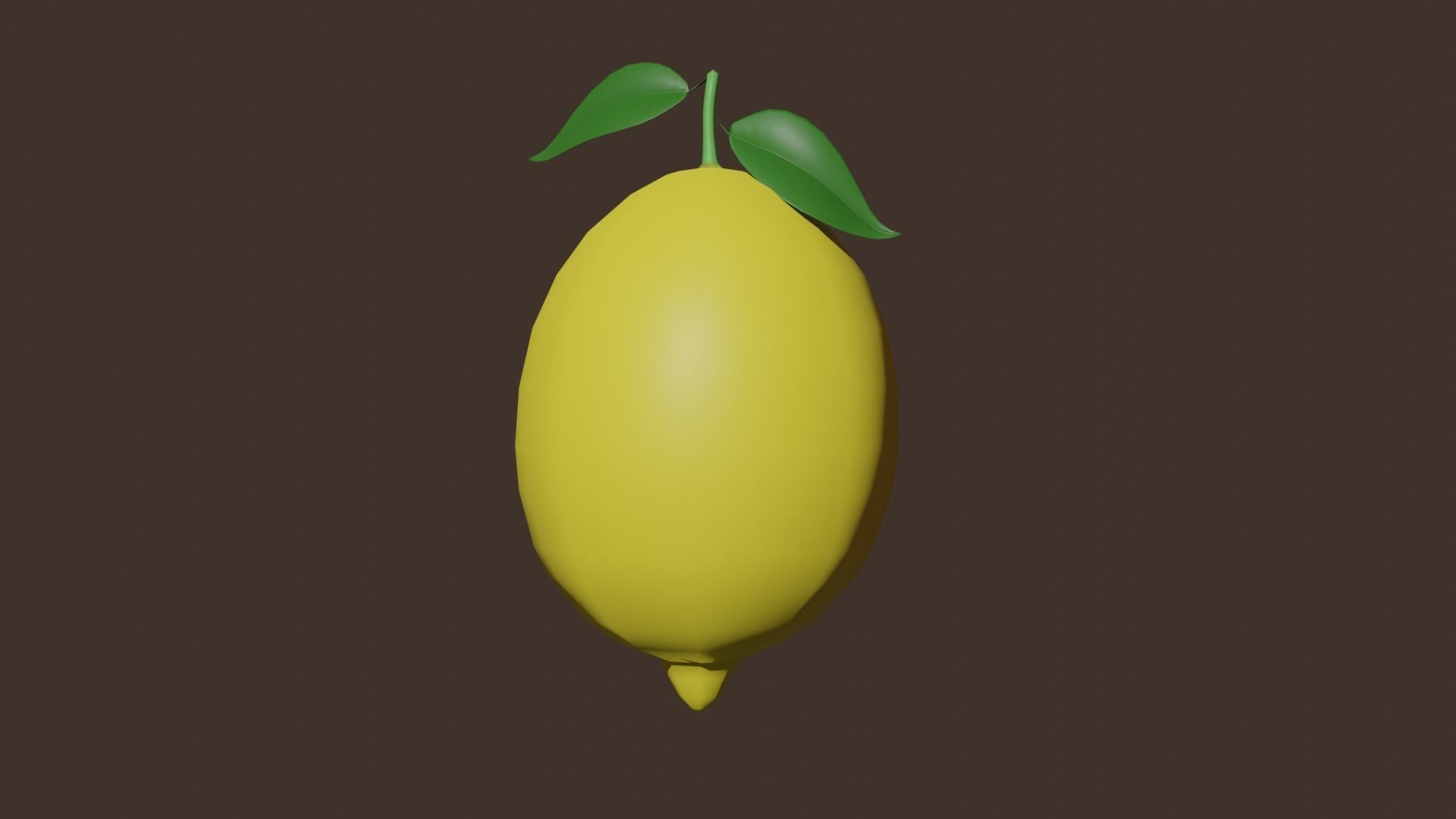 Fruit Low-poly 3D model_19