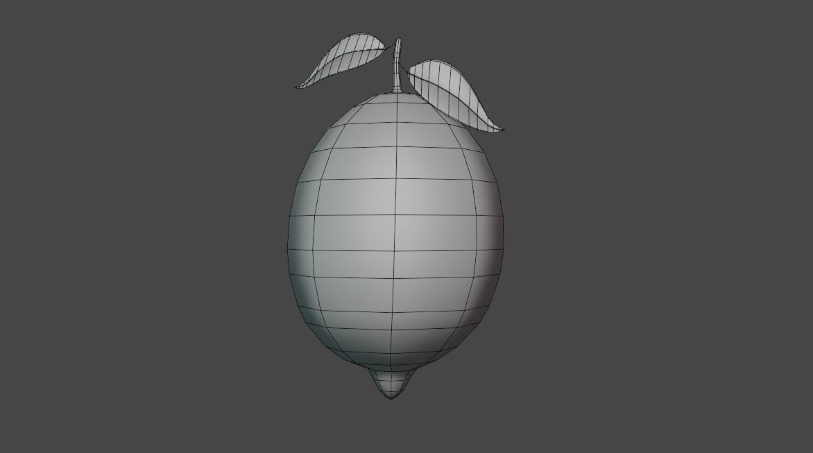 Fruit Low-poly 3D model_21