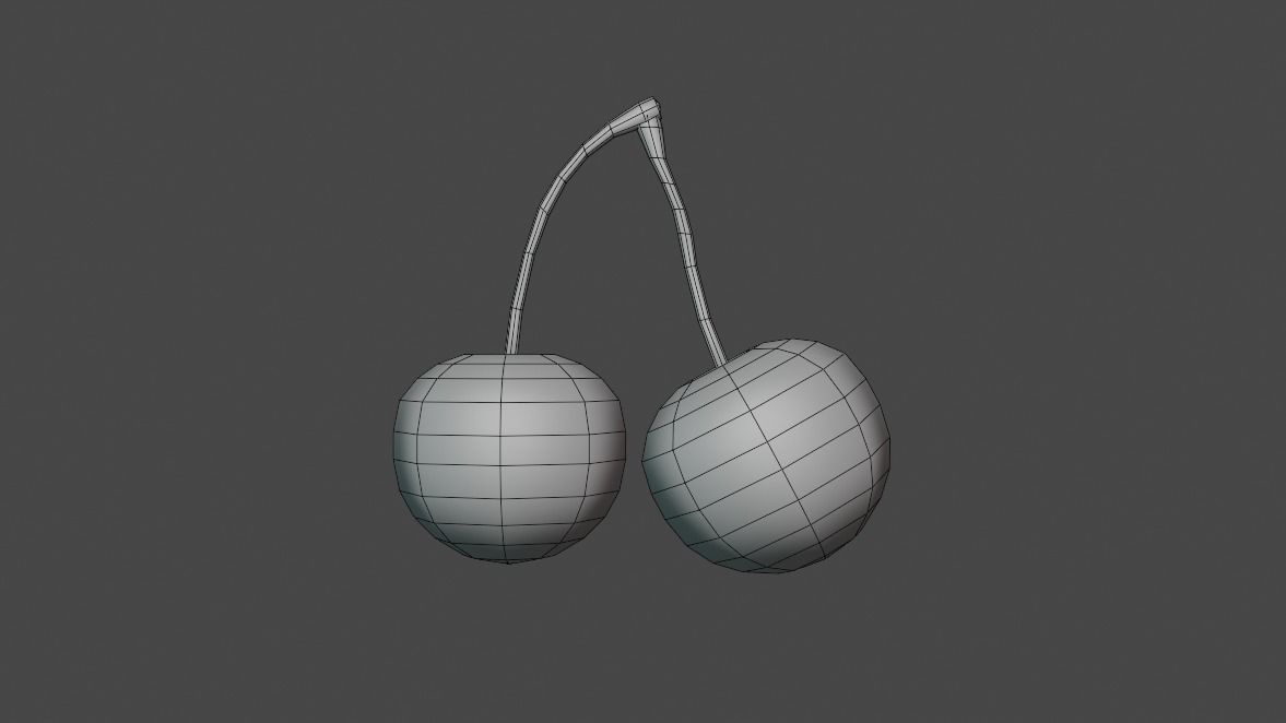 Fruit Low-poly 3D model_27