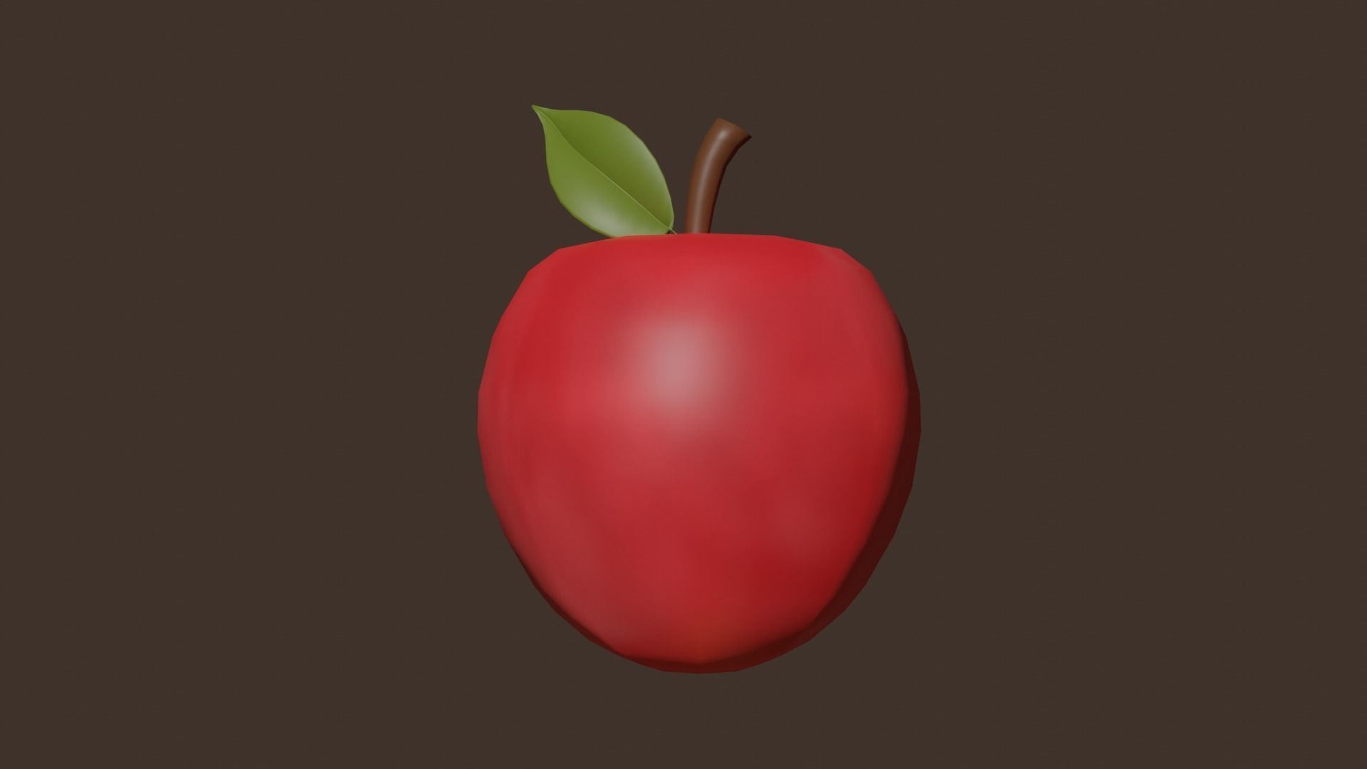 Fruit Low-poly 3D model_10
